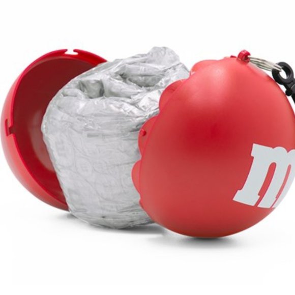 NEW M&M's Red Rain Poncho Ball One Size - Picture 2 of 11